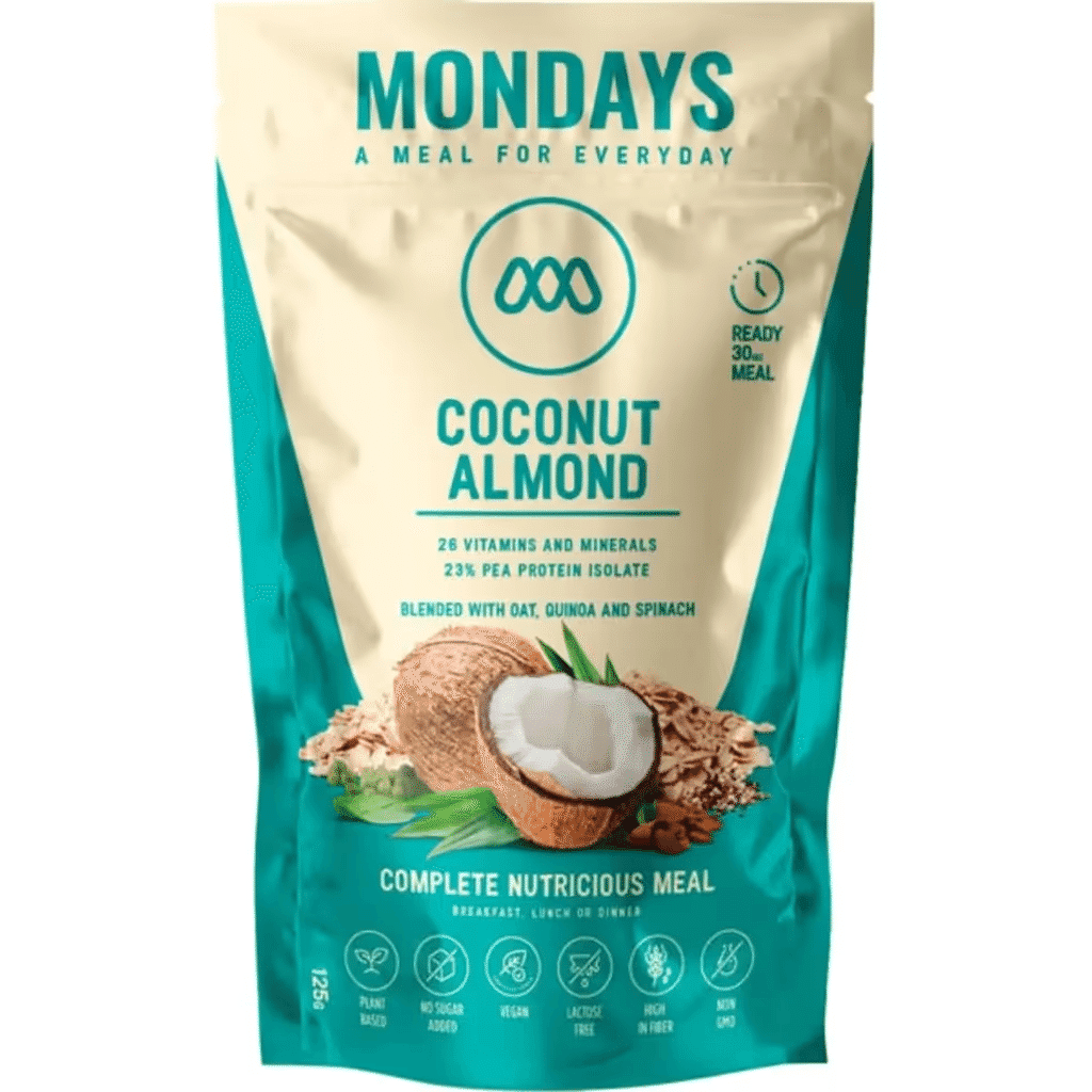 Substituto de Refeição em Pó de Coco e Amêndoa sem Lactose embalagem 125 g - MONDAYS