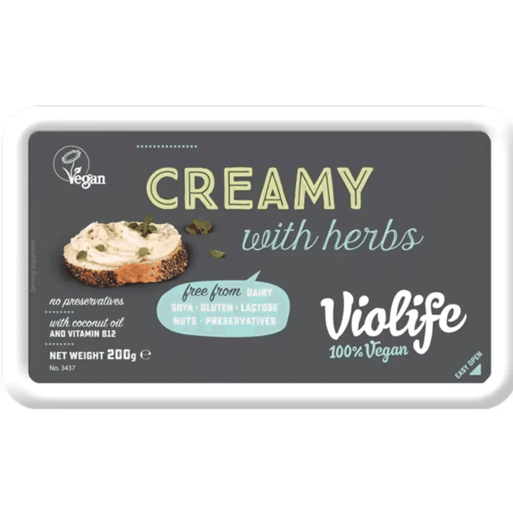 Creme de Ervas Vegan sem Glúten embalagem 200 g - VIOLIFE