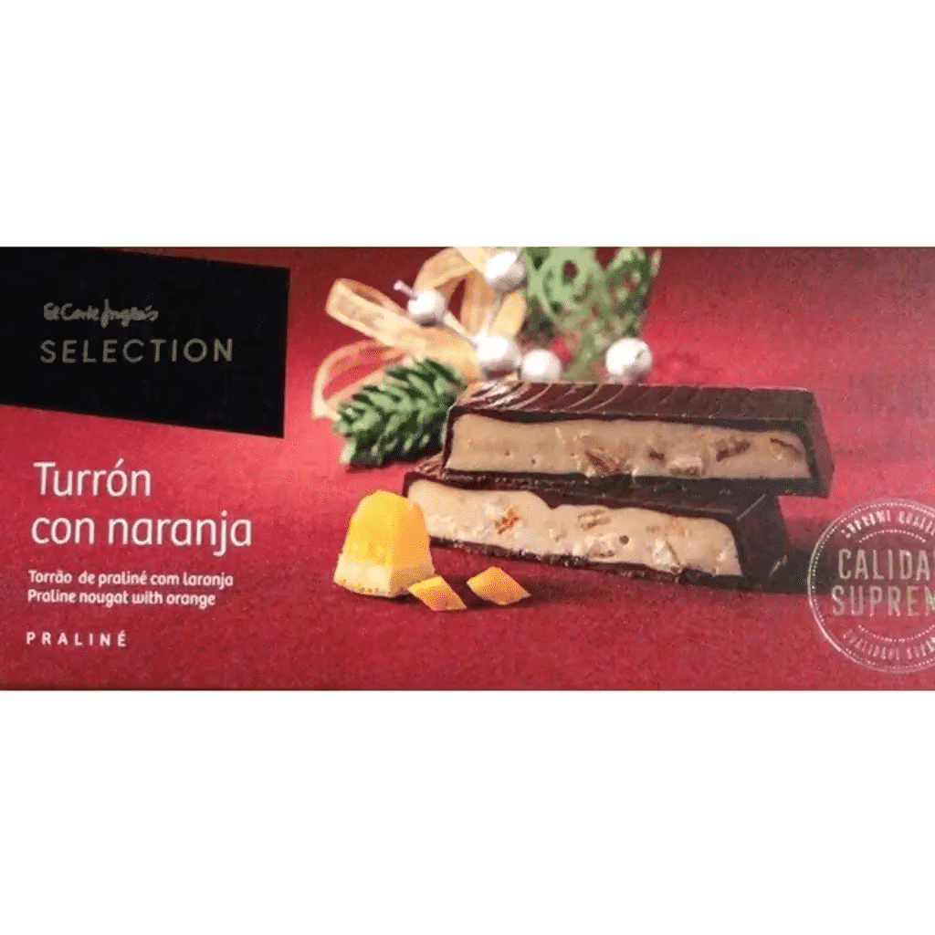 Torrão de Praliné com Laranja embalagem 250 g - EL CORTE INGLÉS SELECTION