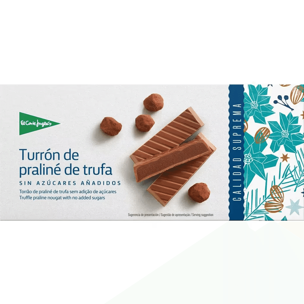 Torrão Mousse de Chocolate sem Açúcares Adicionados sem Glúten embalagem 200 g - EL CORTE INGLÉS