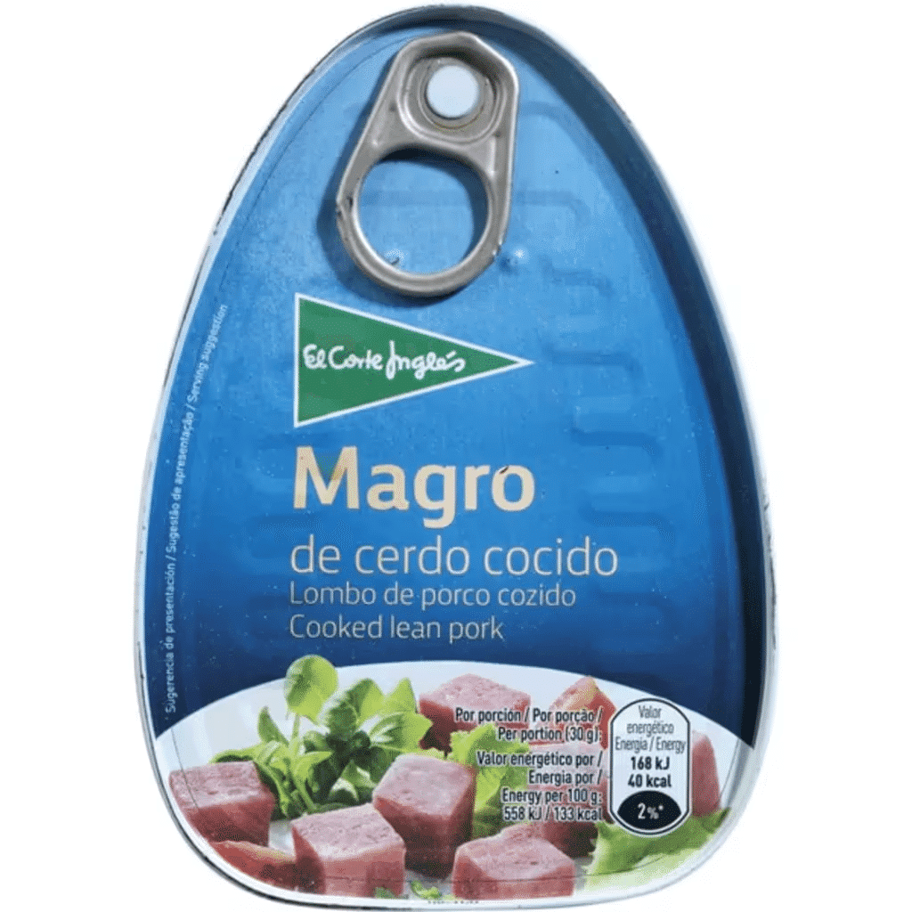 Lombo de Porco Cozido Magro lata 220 g - EL CORTE INGLÉS