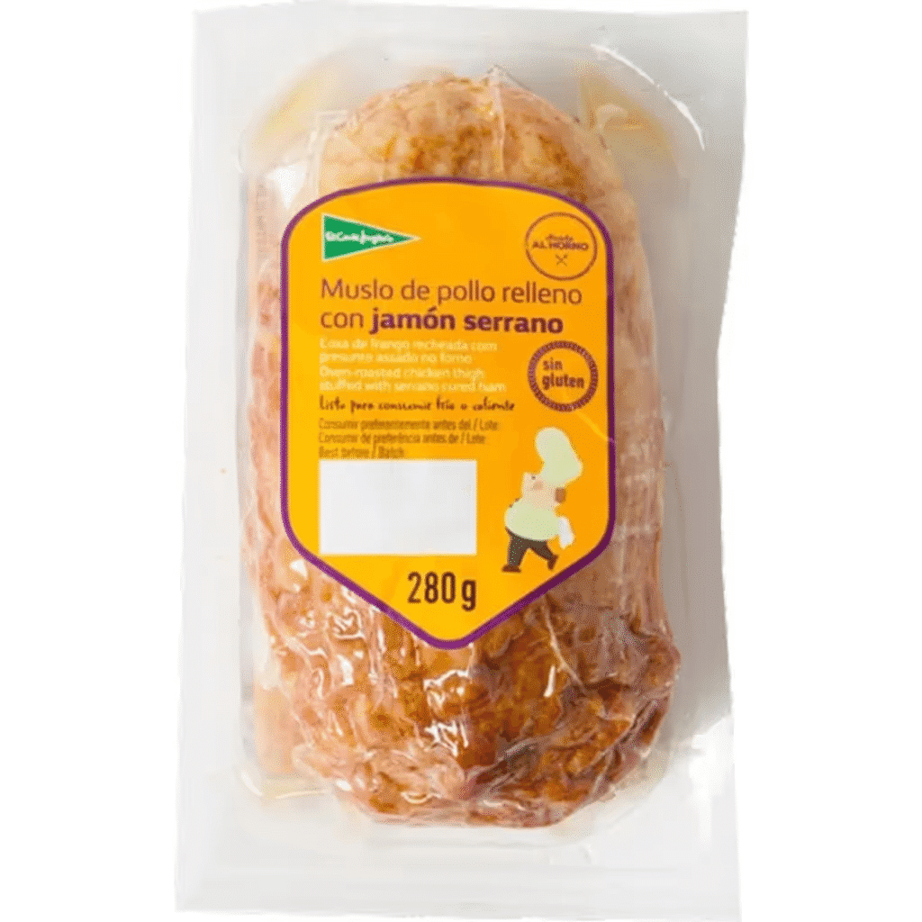 Coxa de Frango Recheada com Presunto sem Glúten embalagem 280 g - EL CORTE INGLÉS