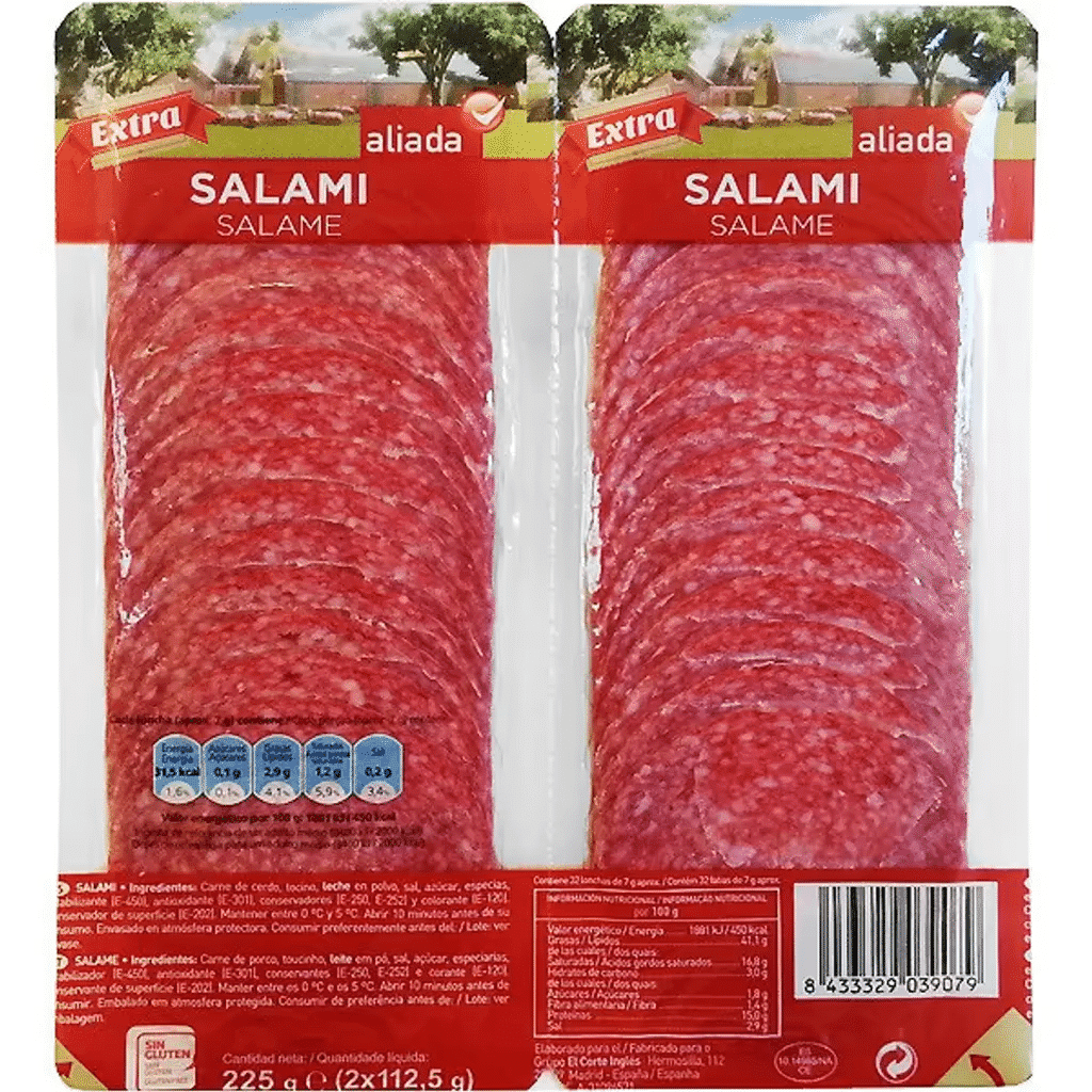 Salame Extra Pack 2 embalagem 225 g - ALIADA