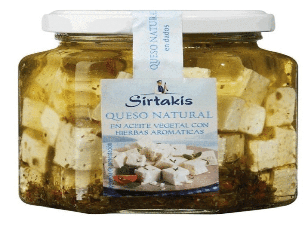 Queijo Cubos Com Ervas Em Óleo 300g - SIRTAKIS