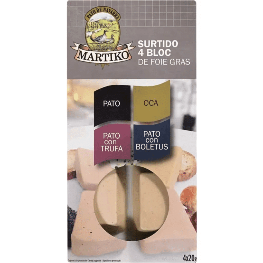 Sortido de Bloco Foie Gras Pack 4 unidade 80 g - MARTIKO