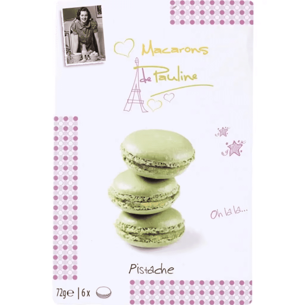 Bolachas Macarons de Pistacho Pack 6 embalagem 72 g - DE PAULINE