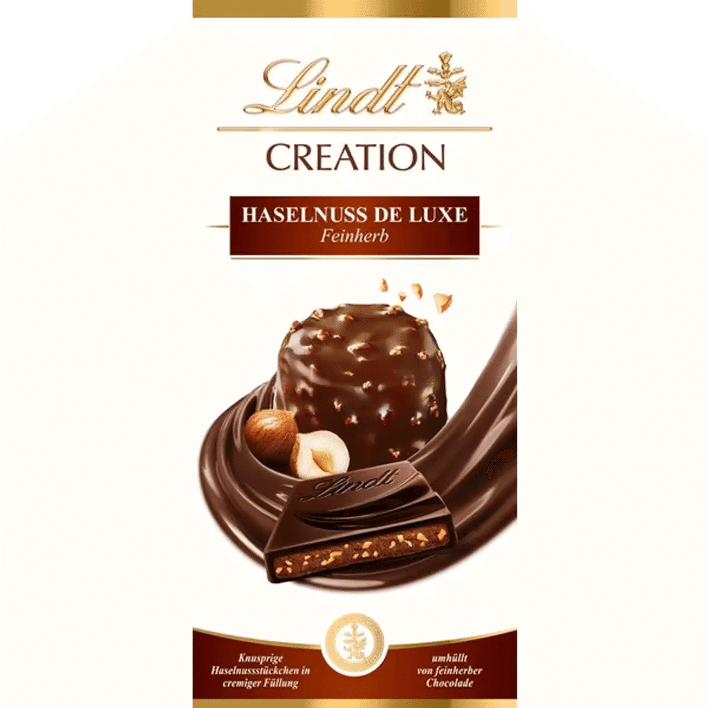 Chocolate Preto com Avelã embalagem 150 g - LINDT CREATION