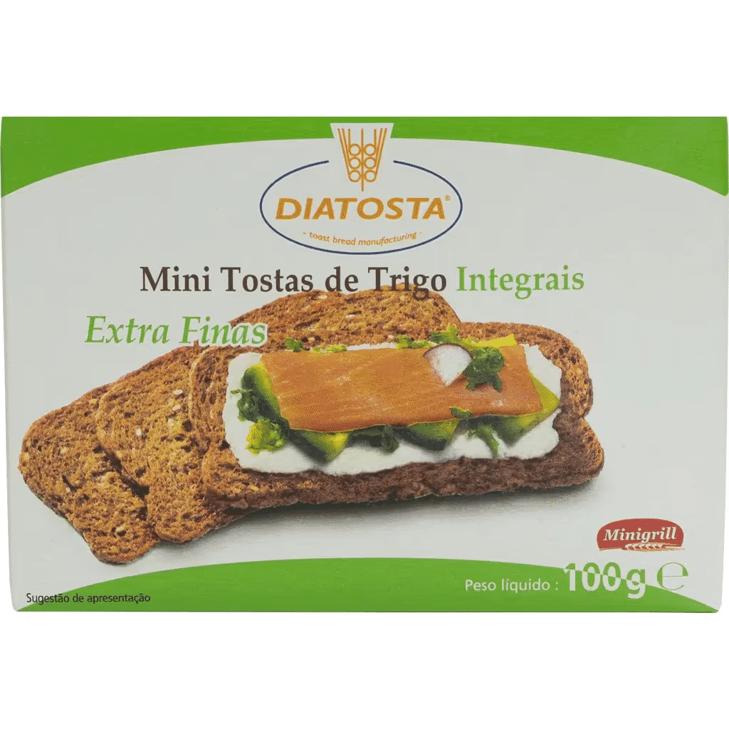 Mini Tostas de Trigo Integrais embalagem 100 g - MINIGRILL