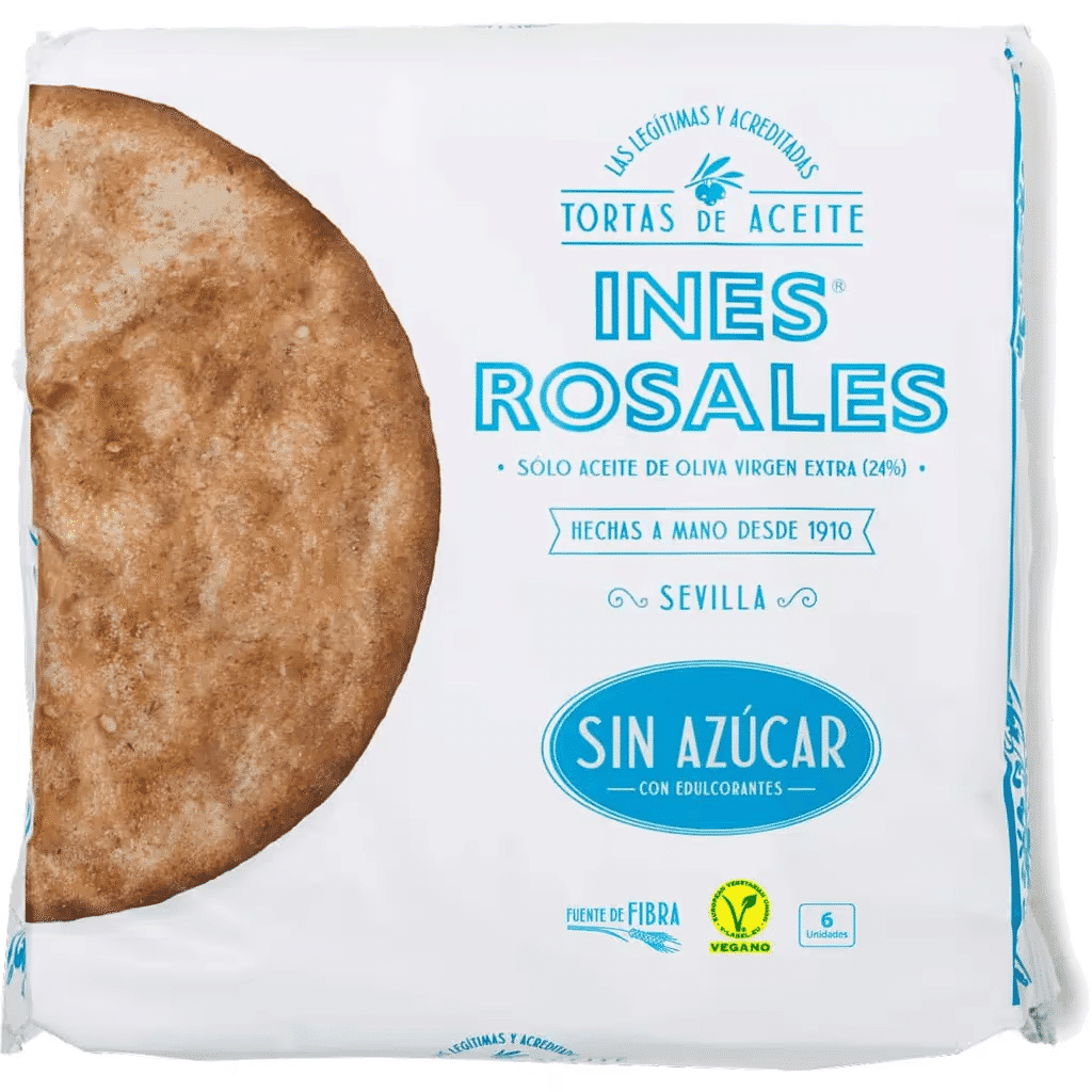 Tortas de Azeite sem Açúcar Vegan 5 Unidades embalagem 150 g - INES ROSALES