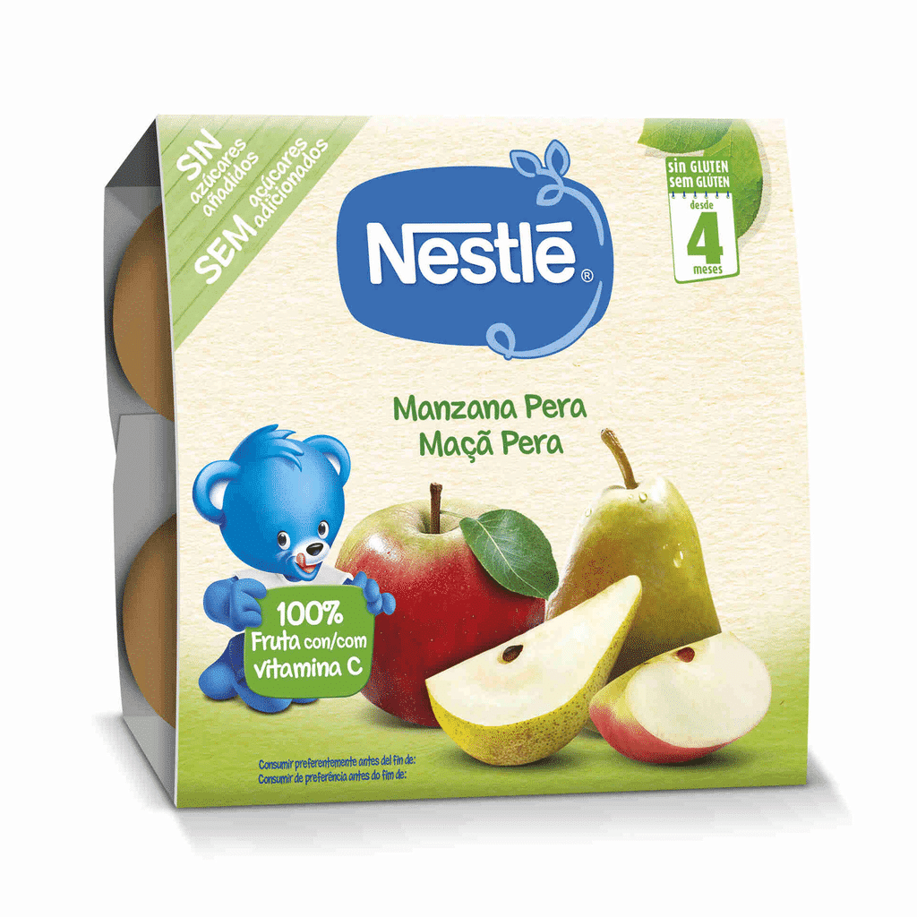 Boião de Fruta Maçã e Pera +4m - NESTLÉ