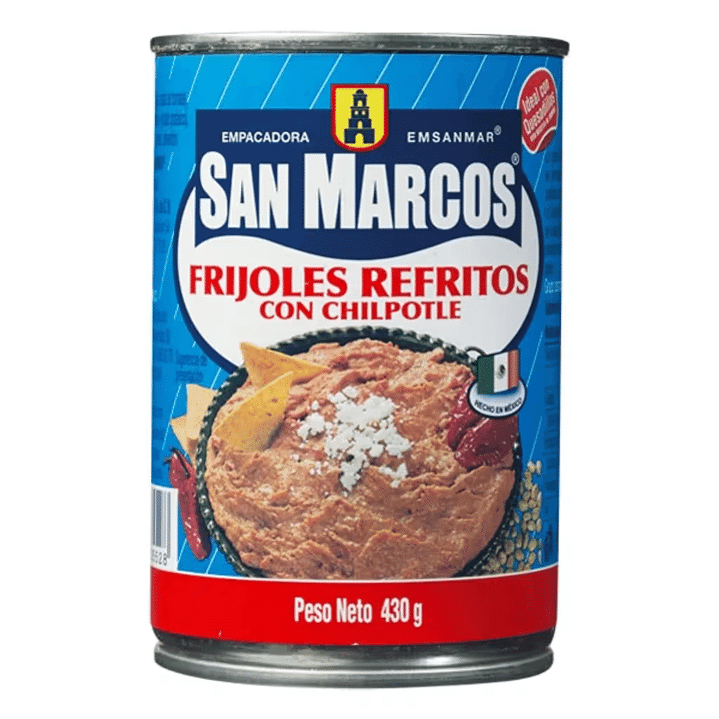 Frijoles Refritos com Chilpotle frasco 430 g - SAN MARCOS
