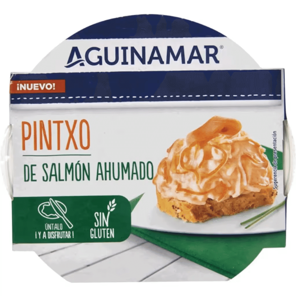 Pintxo de Salmão Fumado sem Glúten embalagem 180 g - AGUINAMAR