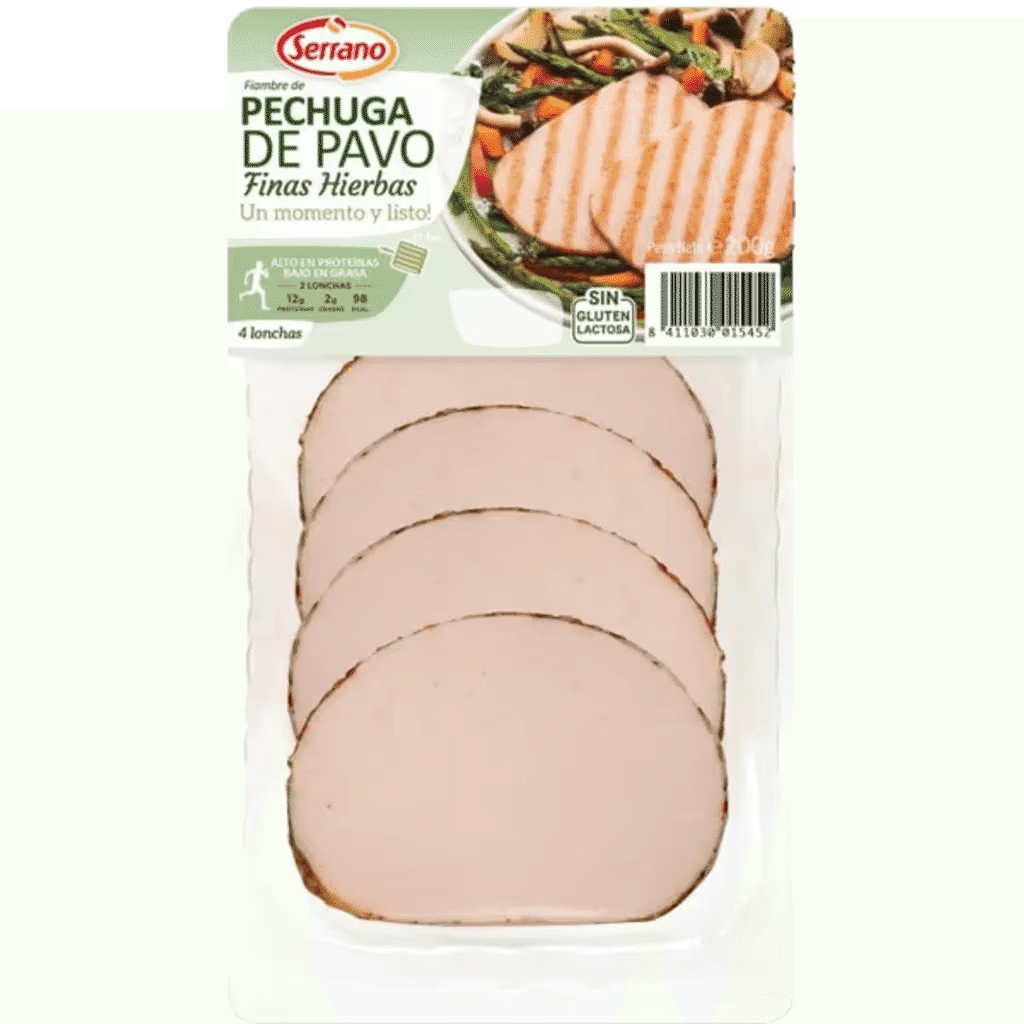 Peito de Peru com Ervas Finas sem Glúten unidade 200 g - SERRANO