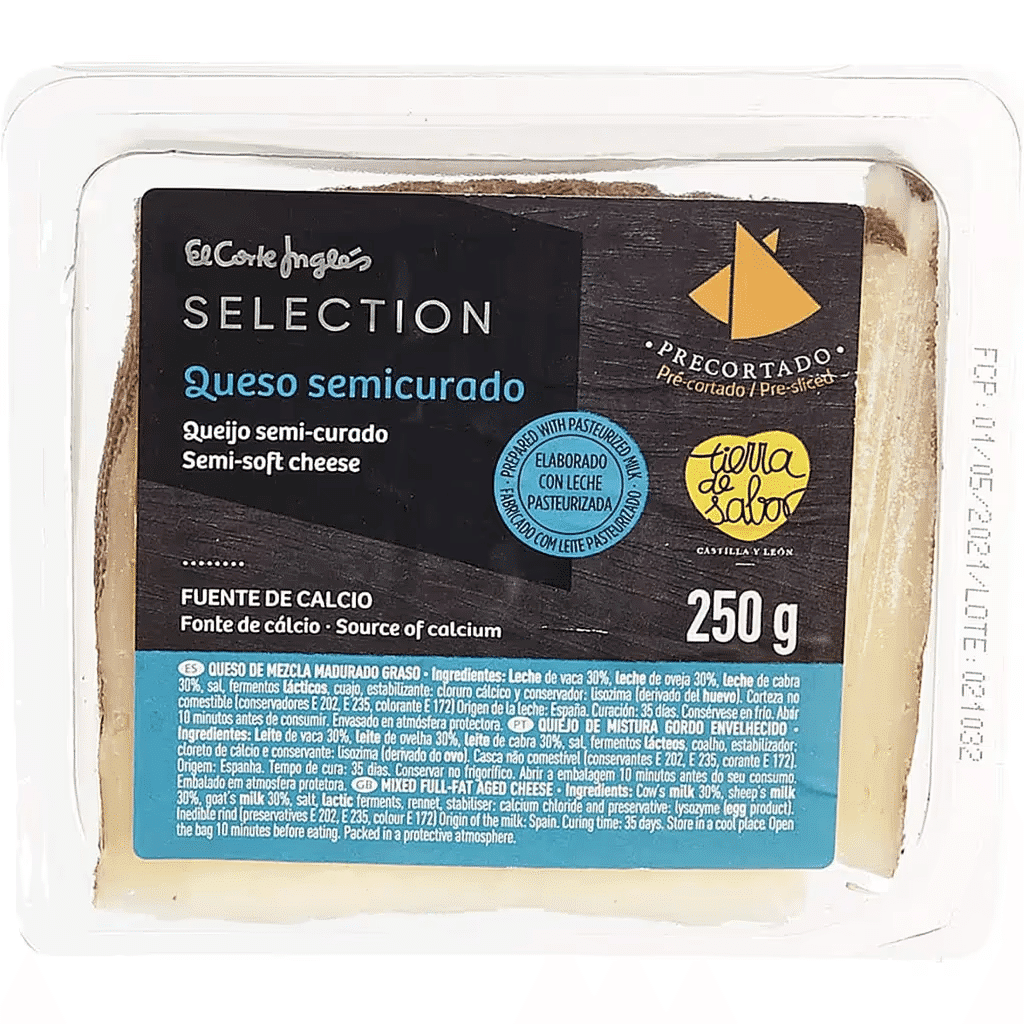 Queijo Semi-curado embalagem 250 g - EL CORTE INGLÉS SELECTION