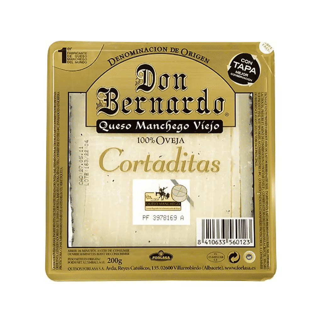 Queijo de Espanha Manchego Velho 100% Ovelha embalagem 200 g - DON BERNARDO