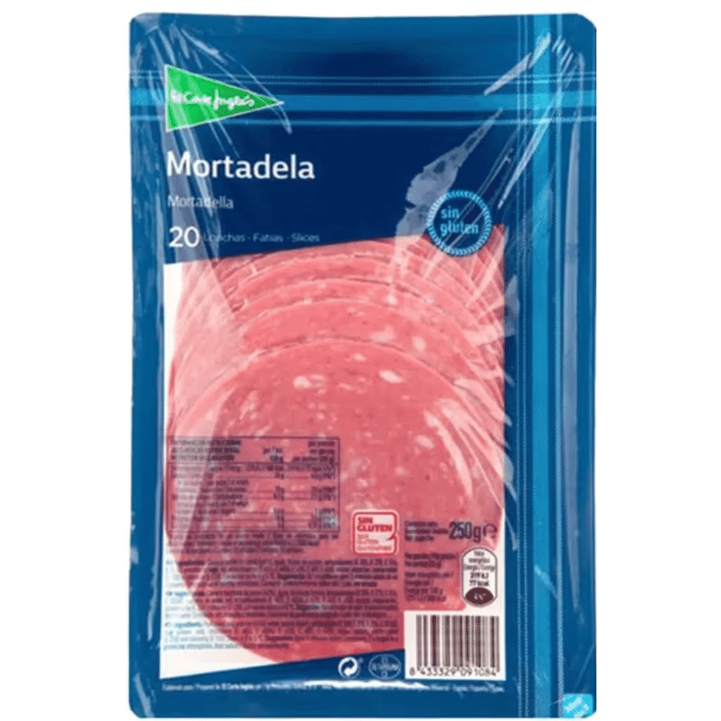 Mortadela sem Glúten embalagem 250 g - EL CORTE INGLÉS