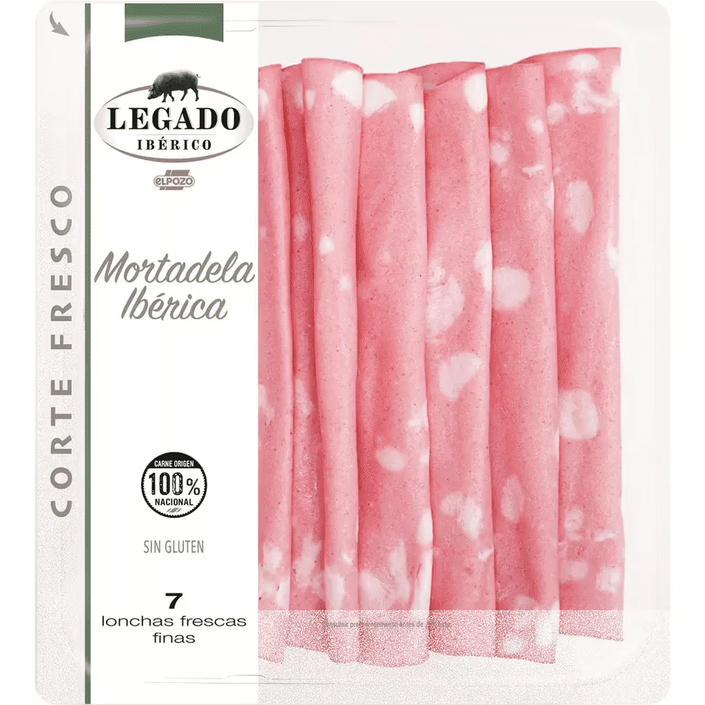 Mortadela Ibérica em Fatias Finas sem Glúten embalagem 150 g - LEGADO