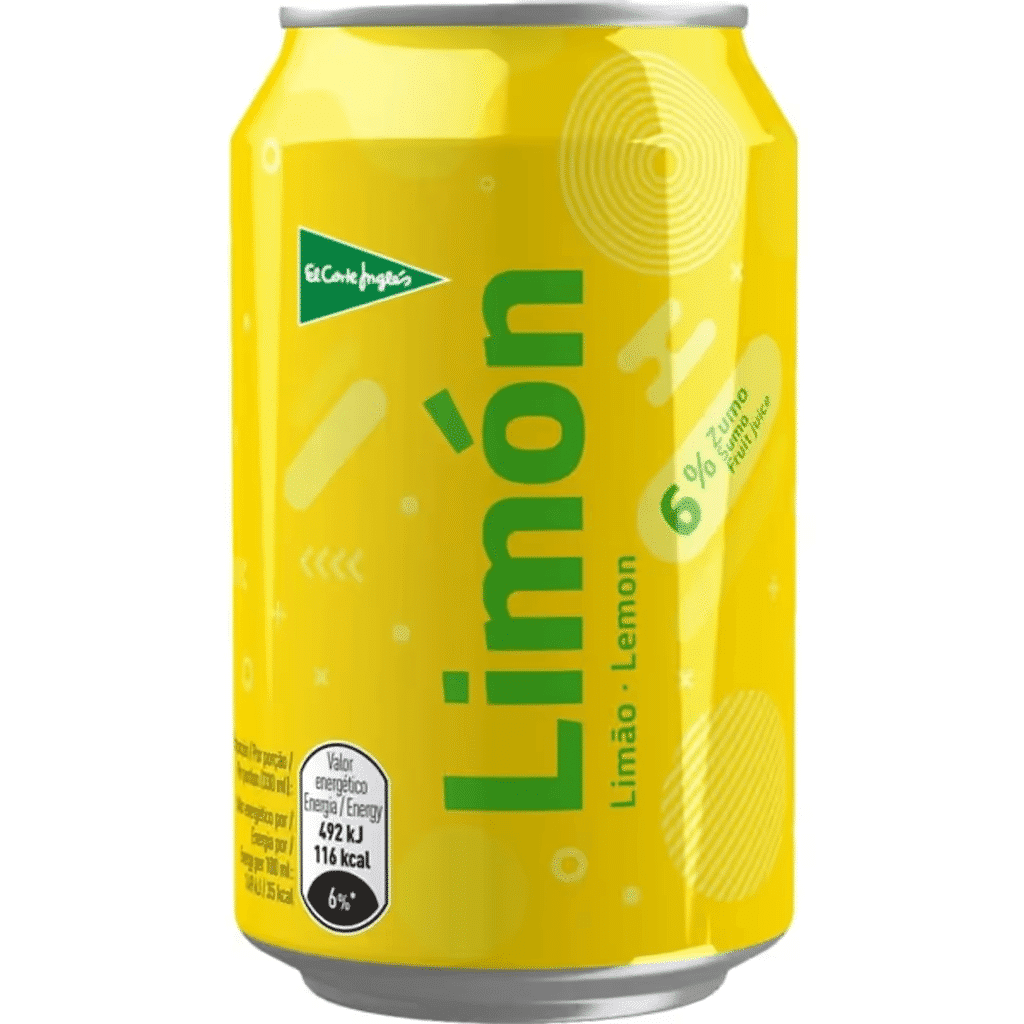 Refrigerante de Limão com Gás lata 33 cl - EL CORTE INGLÉS