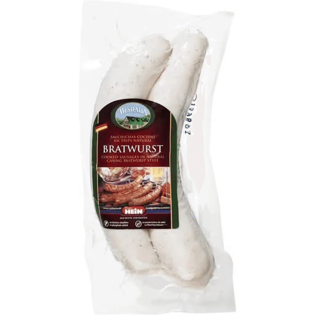 Salsichas Bratwurst sem Glúten e sem Lactose embalagem 180 g - WESTFALIA