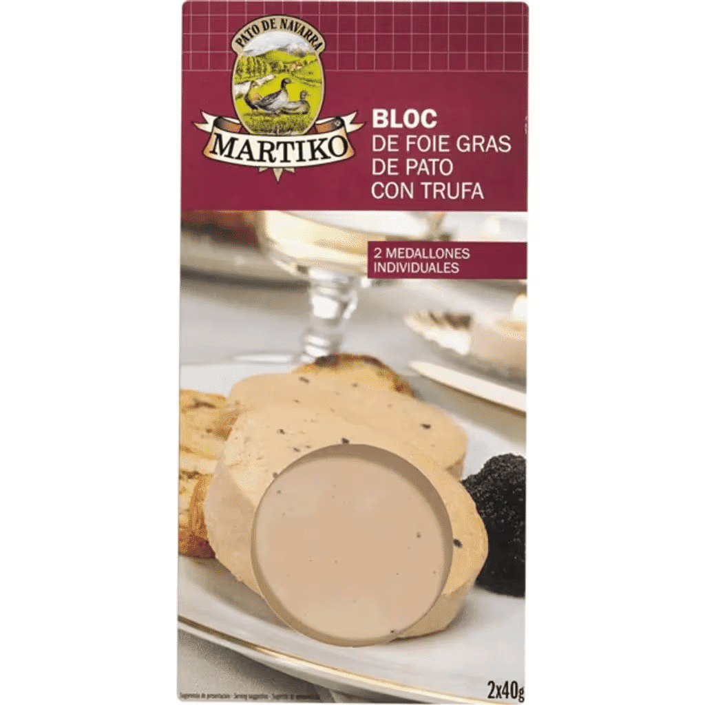 Bloco de Foie Gras de Pato com Trufa 2x40 g unidade 80 g - MARTIKO