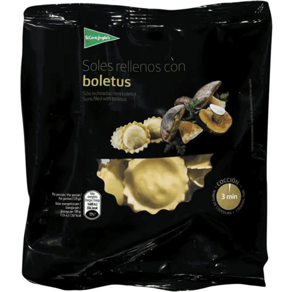 Raviolis Recheados com Boletus embalagem 250 g - EL CORTE INGLÉS