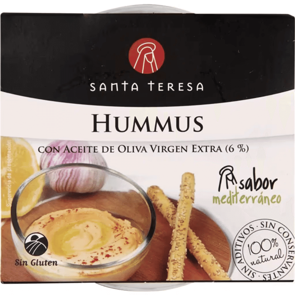 Hummus Mediterrâneo sem Glúten embalagem 180 g - SANTA TERESA