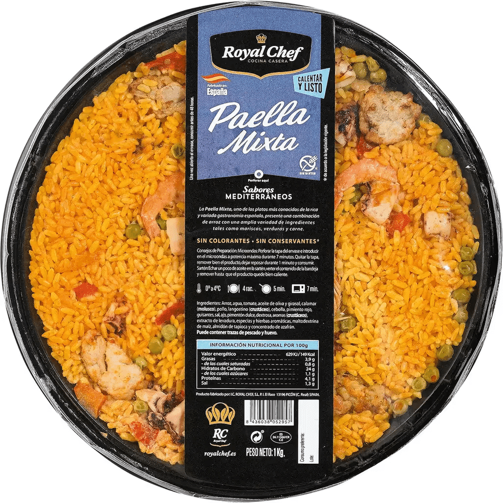 Paella Mista embalagem 1000 g - ROYAL CHEF