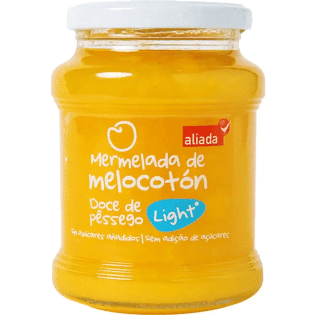 Doce de Pêssego Light frasco 330 g - ALIADA