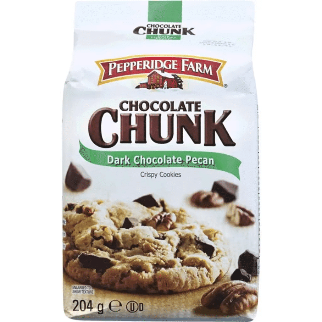 Cookies com Pepitas de Chocolate Preto e Nozes embalagem 244 g - PEPPERIDGE FARM