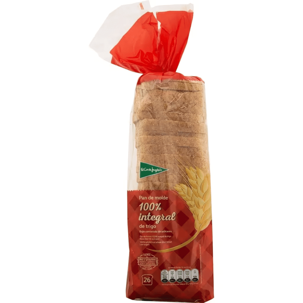 Pão de Forma Integral embalagem 820 g - EL CORTE INGLÉS