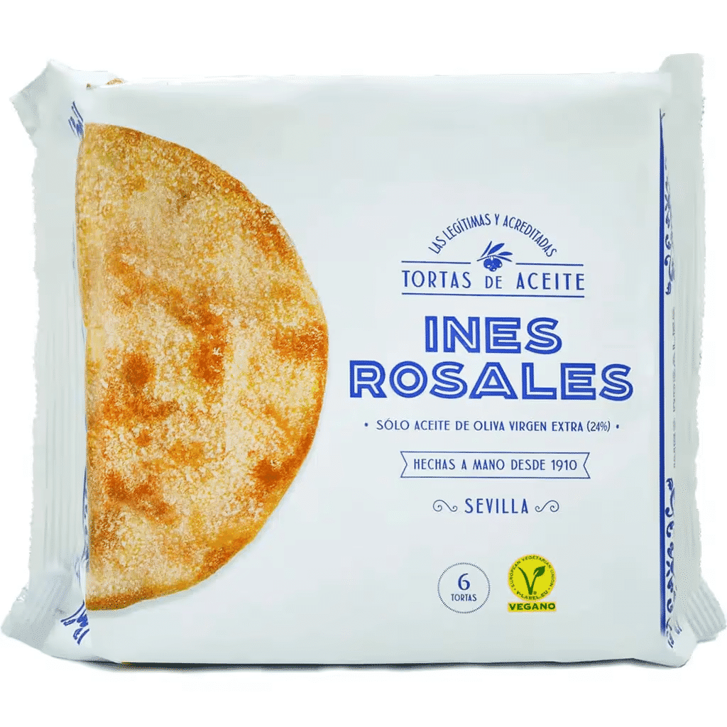 Tortas de Azeite Vegan 6 Unidades embalagem 180 g - INES ROSALES