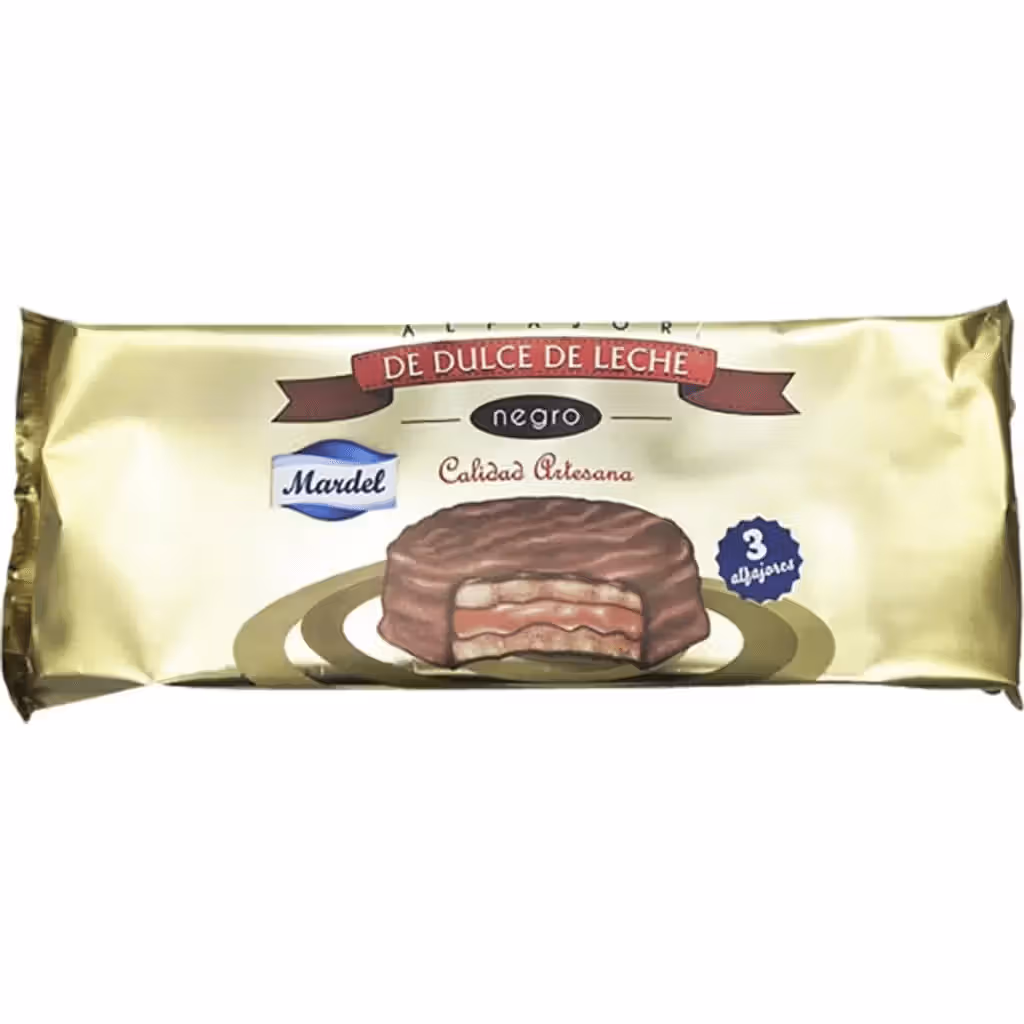 Chocolate Alfajores com Doce de Leite embalagem 150 g - MARDEL