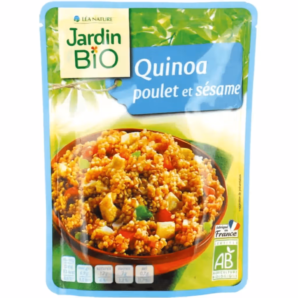 Quinoa com Frango e Sésamo Biológica embalagem 250 g - JARDIN BIO