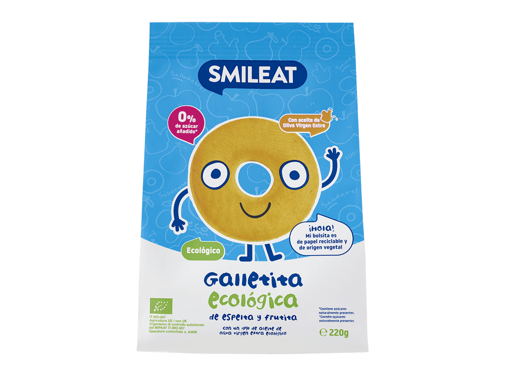 Bolachas Bio Espelta E Fruta 220g - SMILEAT