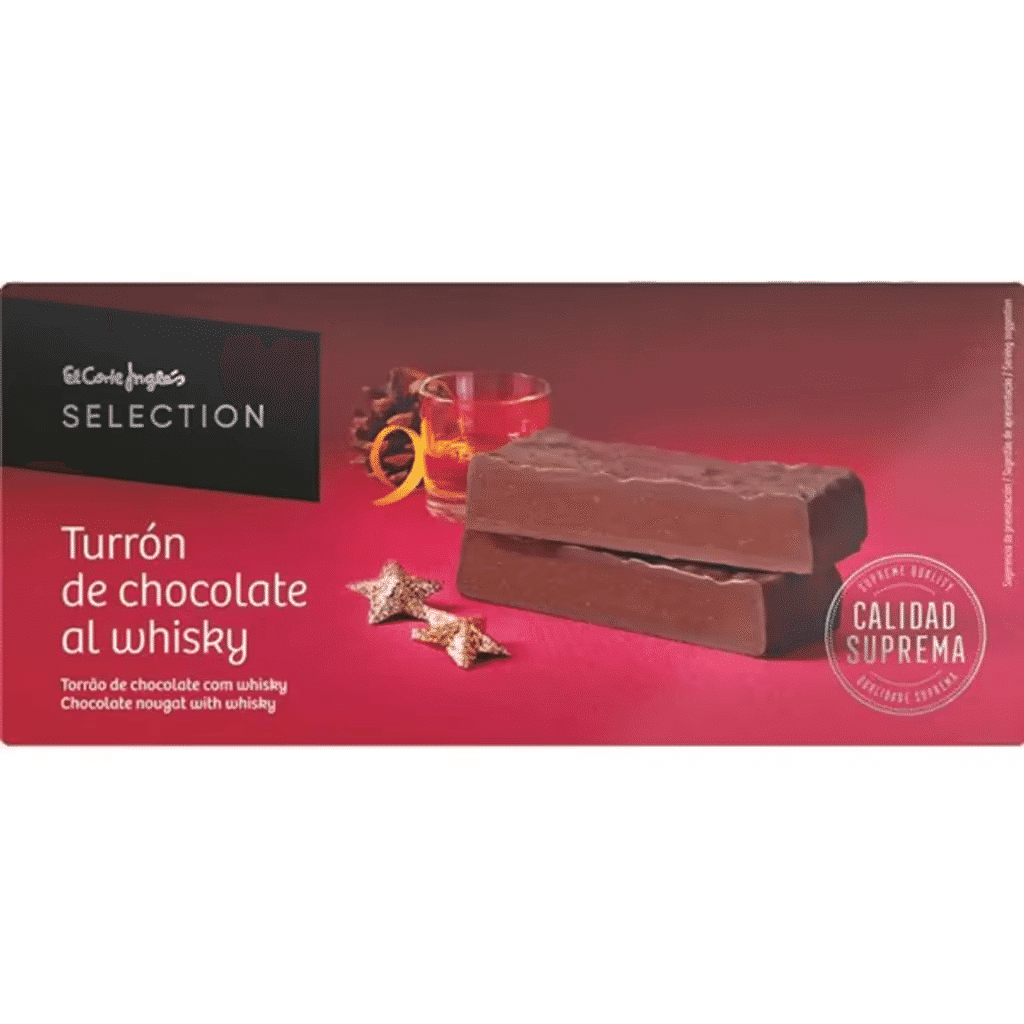 Torrão de Chocolate com Whisky embalagem 250 g - EL CORTE INGLÉS SELECTION