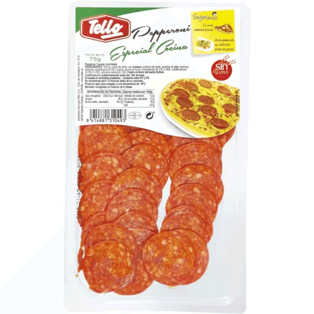 Pepperoni em Fatias embalagem 75 g - TELLO