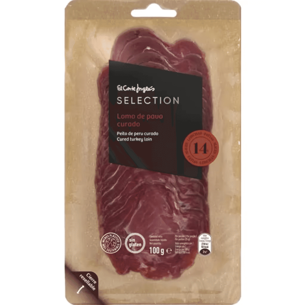 Lombo Curado de Peru em Fatias sem Glúten 100 g - EL CORTE INGLÉS SELECTION