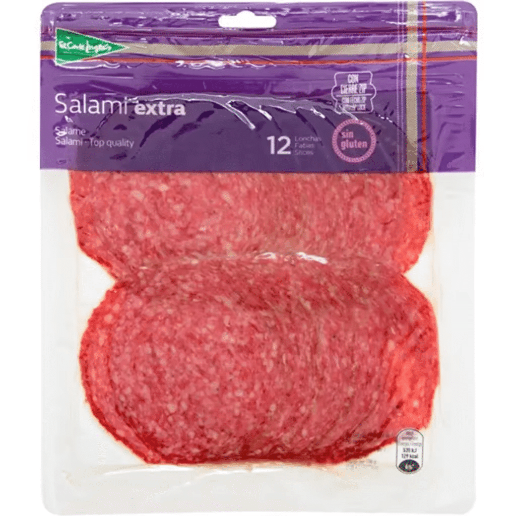 Salame Extra em Fatias sem Glúten embalagem 150 g - EL CORTE INGLÉS