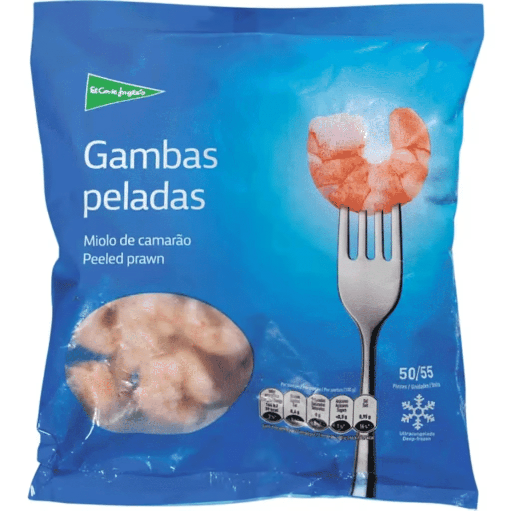 Miolo de Camarão 50 / 55 embalagem 400 g - EL CORTE INGLÉS