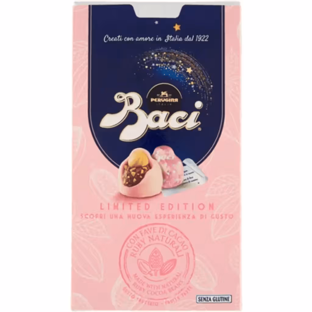 Bombons de Chocolate Ruby embalagem 150 g - PERUGINA BACI