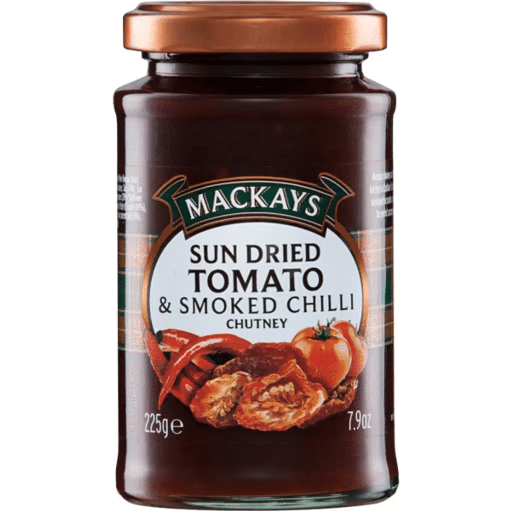 Chutney de Tomate Seco e Pimenta Defumada frasco 225 g - MACKAYS