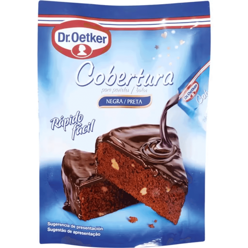 Cobertura de Chocolate Preto para Bolos embalagem 100 g - DR. OETKER