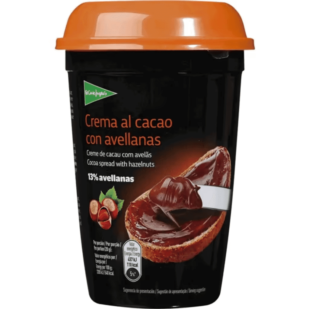 Creme de Cacau com Avelãs embalagem 500 g - EL CORTE INGLÉS