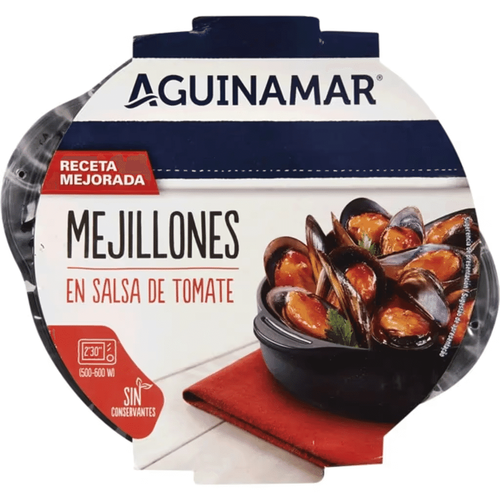Mexilhões em Molho de Tomate embalagem 500 g - AGUINAMAR