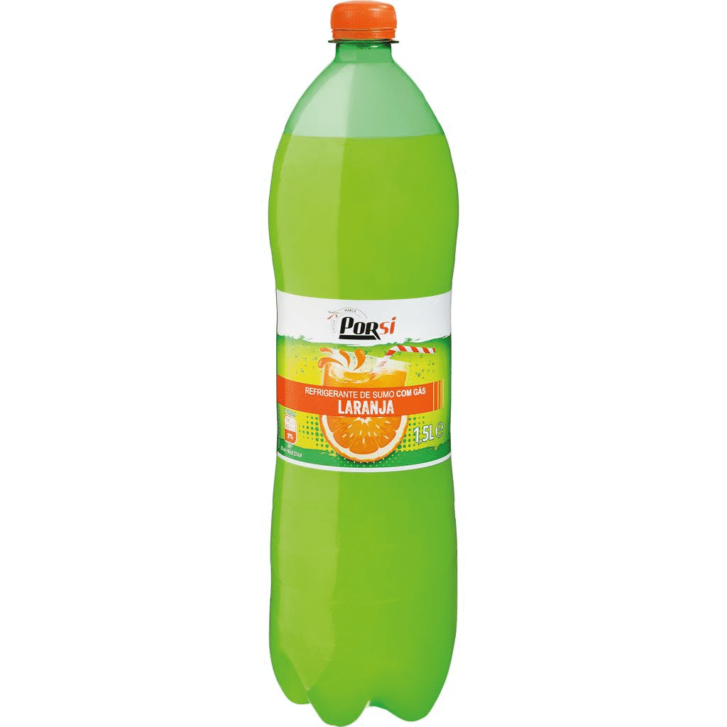 Refrigerante com gás de laranja - PORSI