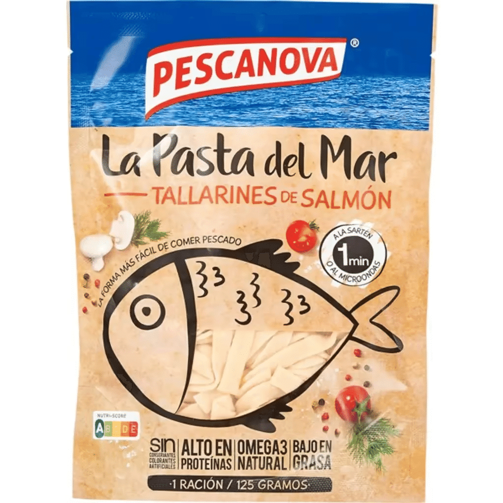 Macarrão de Salmão embalagem 125 g - PESCANOVA LA PASTA DEL MAR