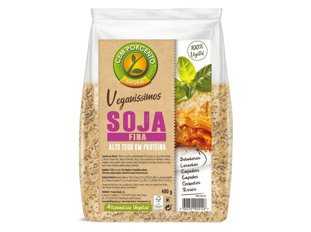 Soja Fina 400g - CEM PORCENTO