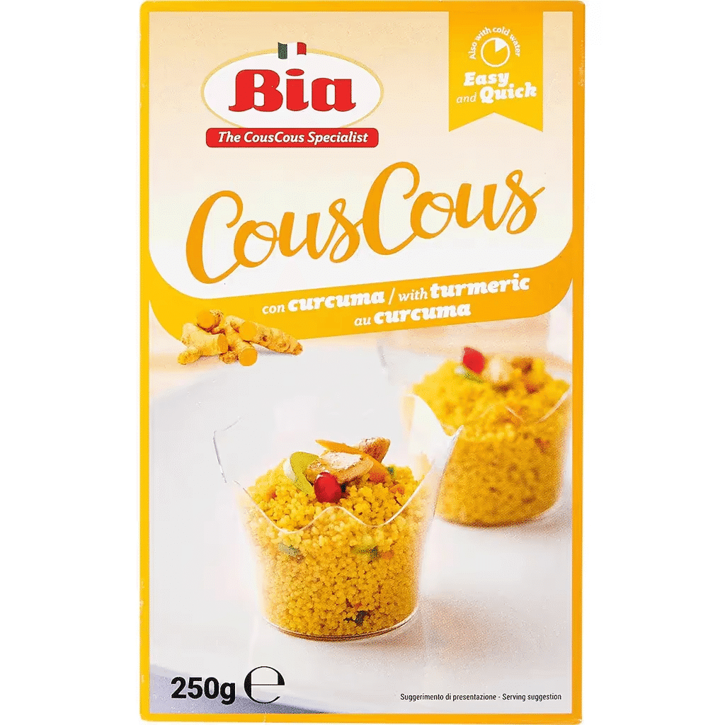 Couscous com Cúrcuma embalagem 250 g - BIA