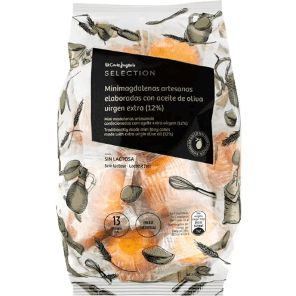 Mini Madalenas Artesanais Sem Lactose embalagem 150 g - EL CORTE INGLÉS SELECTION
