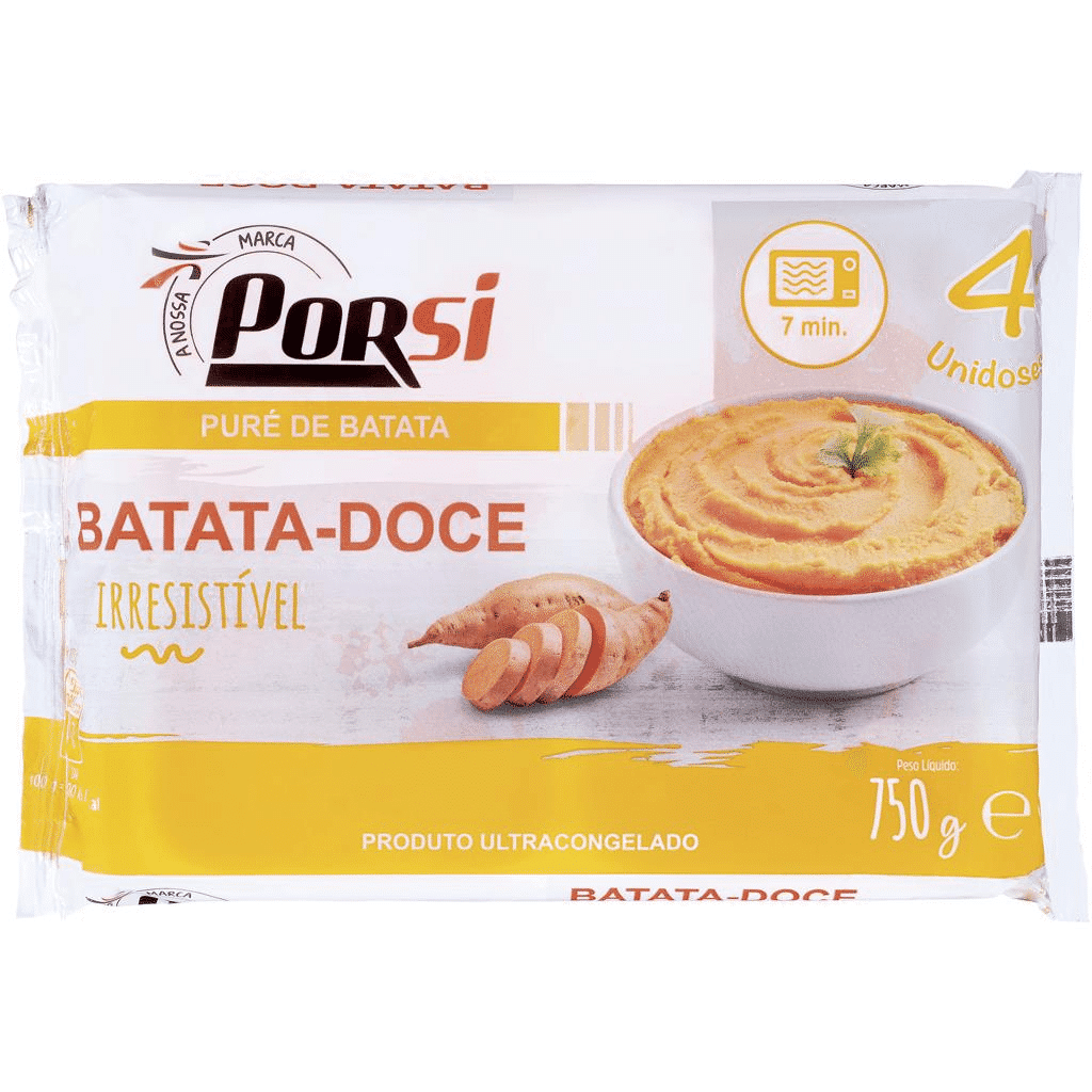 Puré batata doce - PORSI